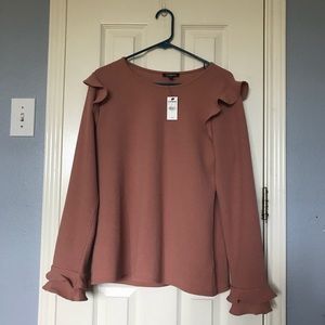 Express Ruffle long-sleeve top